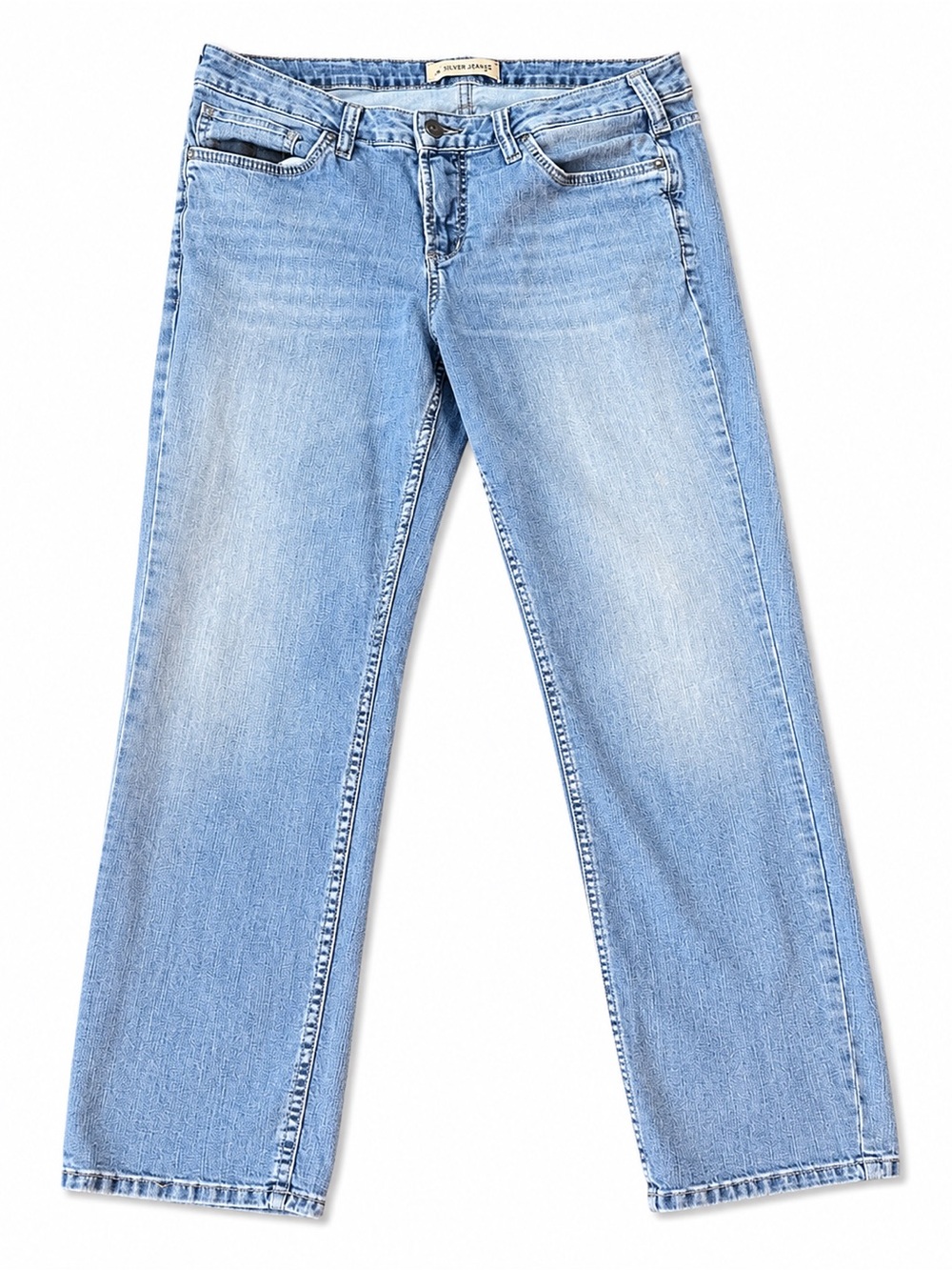 Silver Jeans Authentic Light Wash Straight Leg Jeans